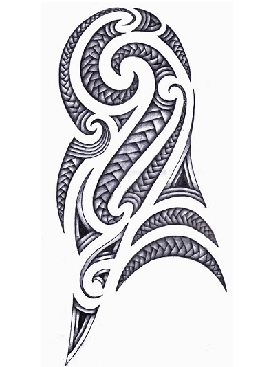Nep tattoo voorbeeld Tribal Maori 2 Tribal Maori 2