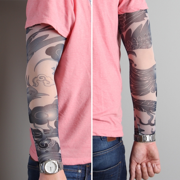 Tattoo Sleeve 28 - Vogel Blauw