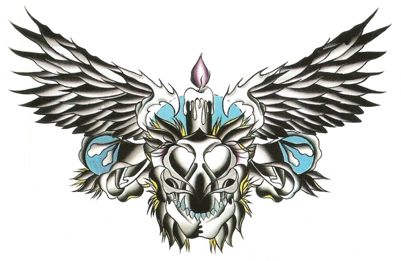 Bird Skull met Kaars