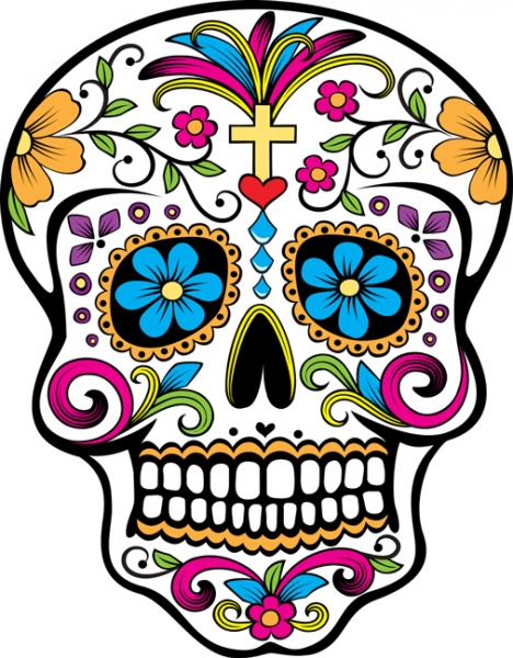 Day of the Dead Skull 7