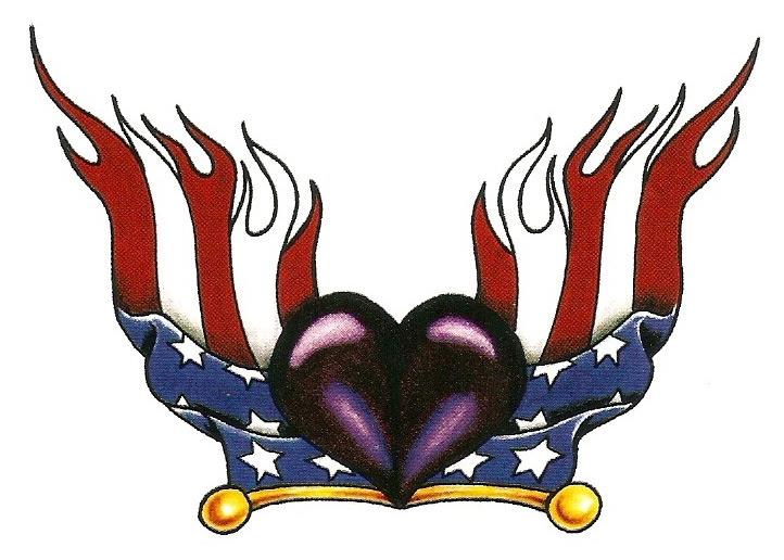 Hartje met Amerikaanse Vlag Hartje met Amerikaanse Vlag