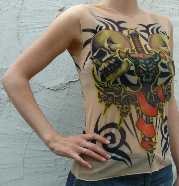 Tattoo t-shirt zonder mouw 5