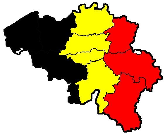 Belgie Kaart