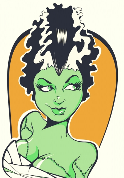 Halloween Frankenstein Lady