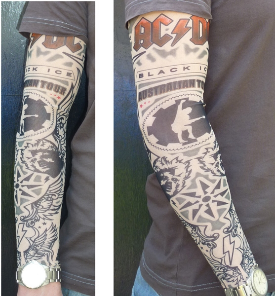 Tattoosleeve 17 AC/DC