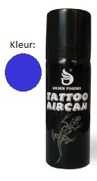 Tattoo aircan blauw