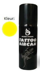 Tattoo aircan geel