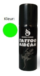 Tattoo aircan groen