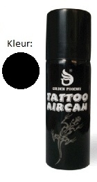 Tattoo aircan zwart
