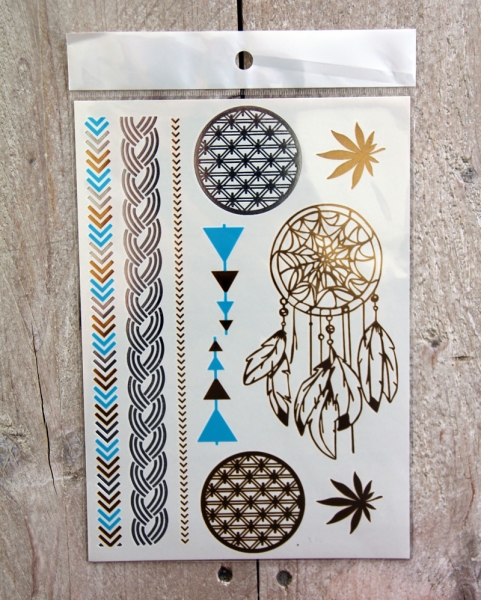 Gouden Tattoos Set 14 (15x21 cm)