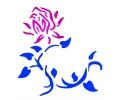  Bloemen & Planten (8 x 10 cm) tattoo voorbeeld Roos 10-46