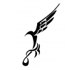  Dieren (8 x 10 cm) tattoo voorbeeld Vogel 2-4