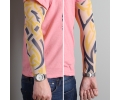  Tattoo sleeves armen tattoo voorbeeld Tattoo Sleeve 27 - Tribal Blauw Geel