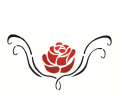  Bloemen tattoo voorbeeld Roos tribal