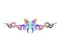  Tribals tattoo voorbeeld Vlinder-tribal 5-2