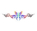  Tribals tattoo voorbeeld Vlinder-tribal 5-2