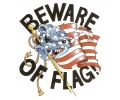  USA & Redneck Tattoos tattoo voorbeeld Beware of the Flag