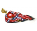  USA & Redneck Tattoos tattoo voorbeeld Confederate Heart