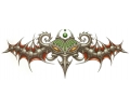  Biomechanical tattoo voorbeeld Evil Stare