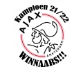  Voetbal tattoo voorbeeld Ajax Kampioen 21/22