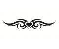  Liefde (8 x 10 cm) tattoo voorbeeld Hartje tribal 3 sjab