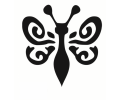  Dieren (8 x 10 cm) tattoo voorbeeld Vlinder