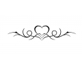  Liefde / Valentijn tattoo voorbeeld Tribal Hart