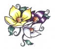  Bloemen tattoo voorbeeld Bloemen 2