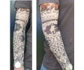  Tattoo sleeves armen tattoo voorbeeld Tattoosleeve 17 AC/DC