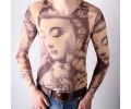  Tattoo T-shirt lange mouw tattoo voorbeeld Tattoo T-shirt lange mouw Buddha