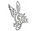  Nieuw!!! Plaktattoos tattoo voorbeeld Forever Music