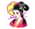  Japans tattoo voorbeeld Geisha 2
