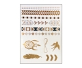  Metallic Tattoo Sets 15 x 21 cm tattoo voorbeeld Gouden Tattoos Set 3 (15 x 21 cm)