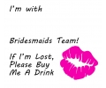  Vrijgezellenfeest tattoo voorbeeld I'm With (Naam) Bridesmaids Team