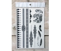  Zwarte Kanten Tattoos tattoo voorbeeld Lace (Kant) Tattoo Set 011 15 x 21 cm