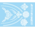 Witte Kanten Tattoos tattoo voorbeeld Lace (Kant) Tattoo Set Wit 002 15 x 21 cm