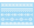  Witte Kanten Tattoos tattoo voorbeeld Lace (Kant) Tattoo Set Wit 010 15 x 21 cm