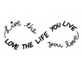  Pols Tattoo - Spreuken tattoo voorbeeld Live the life you love, Love the life you live