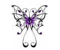  Vlinders tattoo voorbeeld Tribal vlinder