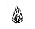  Overig (8 x 10 cm) tattoo voorbeeld Vuur
