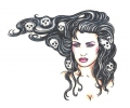  Pin-ups / Naakt (18+) tattoo voorbeeld Pin-up Skulls