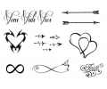  Pols Tattoo - Combi Sets tattoo voorbeeld Pols Tattoo Combi Set 1