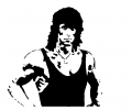  Hollywood tattoo voorbeeld Rambo