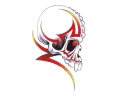  Skulls Kleur tattoo voorbeeld Skull Zijkant