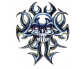  Skulls Kleur tattoo voorbeeld Skull Blauw