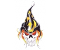  Skulls Kleur tattoo voorbeeld Skull Tovenaar 3