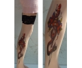  Tattoo socks benen tattoo voorbeeld tattoosocks 14