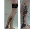  Tattoo socks benen tattoo voorbeeld Tattoosocks 16