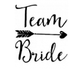  Nieuw!!! Plaktattoos tattoo voorbeeld Team Bride met pijl