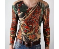  Tattoo T-shirt lange mouw tattoo voorbeeld T-shirt lange mouw tijger